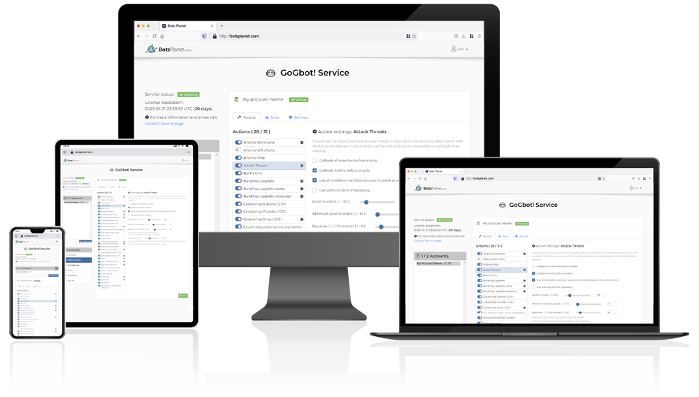 GoGbot! Mobile in all devices!